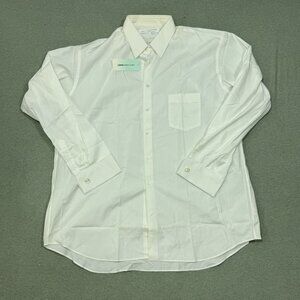Comme Des Garcons Dress Shirt Men XL White Button Up Broad Made In France NWT